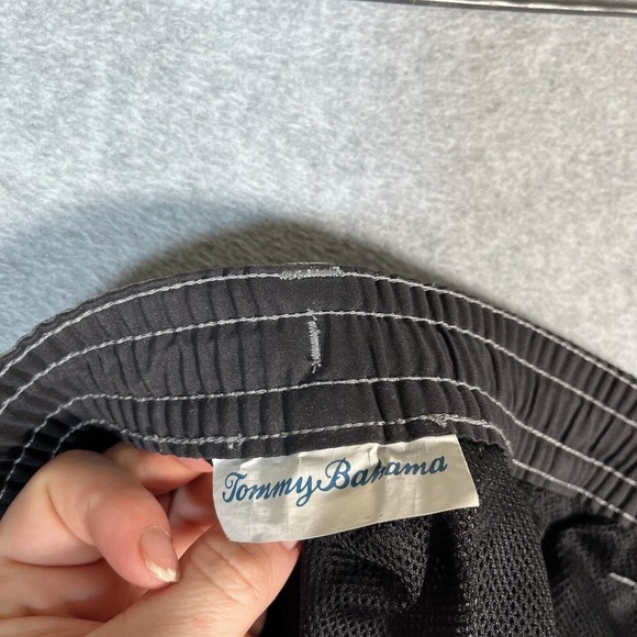 Tommy Bahama Swim Trunks Short Mens 5XLB Gray Beach Big Tall Cruise Stretch - Picture 7 of 15